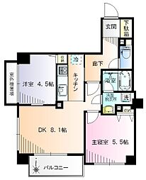 S-ANNEX 2DKの間取図画像