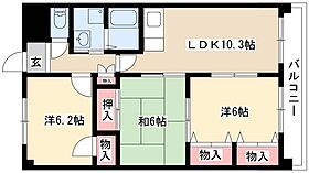 ソレーユ五条弐番館  ｜ 愛知県北名古屋市徳重東出18-1（賃貸マンション3LDK・4階・63.80㎡） その2