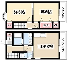 exceII　C棟  ｜ 愛知県北名古屋市高田寺出口44（賃貸テラスハウス2LDK・1階・52.99㎡） その2