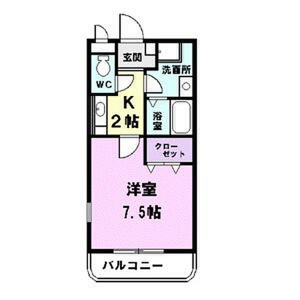 ヴィラアウローラ ｜愛知県名古屋市西区砂原町(賃貸マンション1K・2階・24.84㎡)の写真 その2