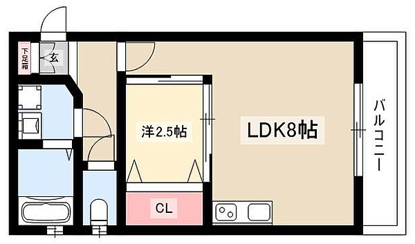 アルビレオ ｜愛知県名古屋市北区平安2丁目(賃貸マンション1LDK・3階・29.50㎡)の写真 その2