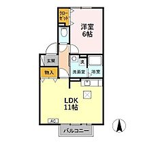 ルーチェヴォーン  ｜ 愛知県名古屋市北区楠2丁目712（賃貸アパート1LDK・1階・40.00㎡） その2