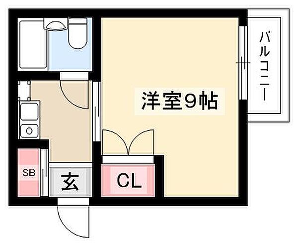 Nine Leaves 庄内通 ｜愛知県名古屋市西区江向町5丁目(賃貸マンション1K・2階・24.52㎡)の写真 その2