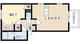 ルミエール清洲  ｜ 愛知県清須市西市場6丁目10-22（賃貸アパート1LDK・1階・46.37㎡） その2