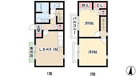 Fine Abend  ｜ 愛知県名古屋市北区金城町4丁目68-1（賃貸テラスハウス2LDK・1階・59.40㎡） その2