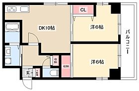 シャルマンY  ｜ 愛知県名古屋市西区八筋町36（賃貸マンション2LDK・3階・51.70㎡） その2