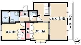 アメニティー　シャトー  ｜ 愛知県北名古屋市鹿田大門142（賃貸アパート2LDK・1階・58.00㎡） その2