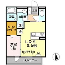 ステージ杉  ｜ 愛知県北名古屋市鹿田3530-2（賃貸アパート1LDK・3階・32.29㎡） その2