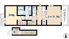 Felice  ｜ 愛知県名古屋市西区上橋町88（賃貸アパート1LDK・2階・44.97㎡） その2