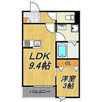 LECOCON北名古屋  ｜ 愛知県北名古屋市鹿田神明附111（賃貸アパート1LDK・1階・32.38㎡） その2