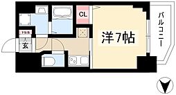 S-RESIDENCE平安通 4階1Kの間取り
