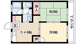 間取図画像 2DK