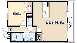間取図画像 1LDK