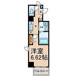 Z・R名駅 1Kの間取図画像