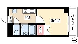 ドミトリー518 1Kの間取図画像