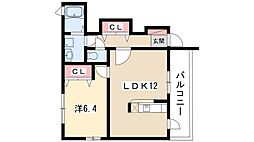 ニューグレイス 1LDKの間取図画像