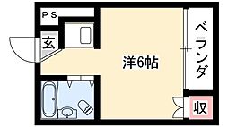 城南ビル ワンルームの間取図画像