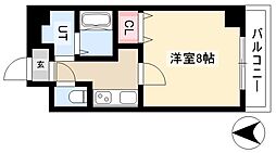 EsTRUTHPlusNORTH-NAGOYA 1Kの間取図画像