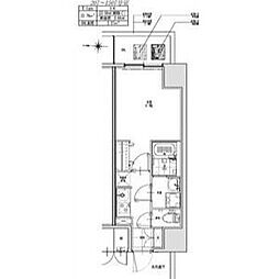 名古屋市北区杉栄町5丁目マンション 1Kの間取図画像