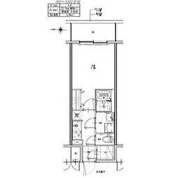 名古屋市北区杉栄町5丁目マンション 1Kの間取図画像
