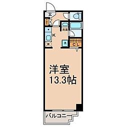 サンステート上飯田 ワンルームの間取図画像