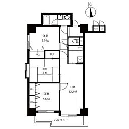 レグノアレッタ 3LDKの間取図画像