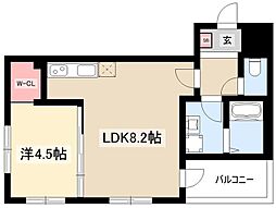 Move名城公園 1LDKの間取図画像