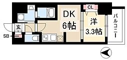 プレリス丸の内オーレル 1DKの間取図画像
