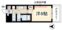 プレリス丸の内オーレル 1Kの間取図画像