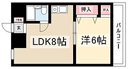 ラ・クール泉 1LDKの間取図画像