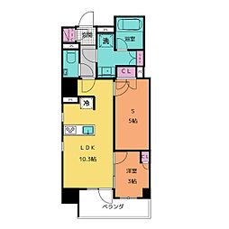 グランパセオ名古屋伏見 2LDKの間取図画像