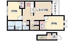 プラシード旭 2階