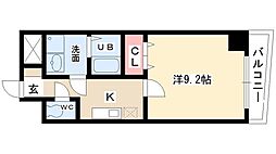 グランアルカンシエル 1Kの間取図画像