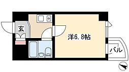 ライオンズマンション丸の内第5 1Kの間取図画像