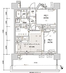 ファミリアーレ名古屋ブライト 2LDKの間取図画像