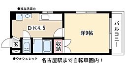 タウンズ幅下 1Kの間取図画像