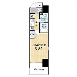 COMFORTTF 1Kの間取図画像