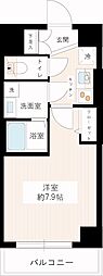 ティモーネ深川リーヴァ 1Kの間取図画像