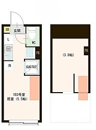 MIKI ワンルームの間取図画像