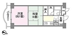 南房総プリンセスシーハイツ 2Kの間取図画像