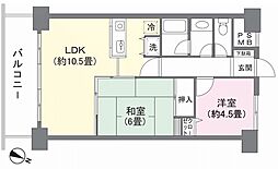 アベイル白浜 2LDKの間取図画像
