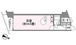 ビューパレー御宿 ワンルームの間取図画像