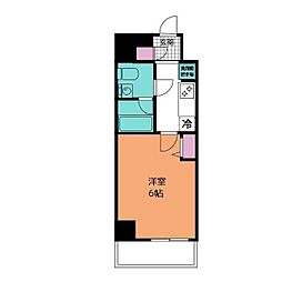 アーバンパーク行徳ステーションフロント 1Kの間取図画像