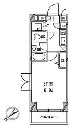 ドゥーエ浦安 1階1Kの間取り