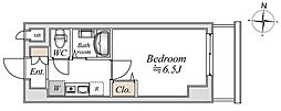 LaSanteURAYASU 1Kの間取図画像