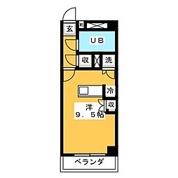 アンダルシア浦安 ワンルームの間取図画像
