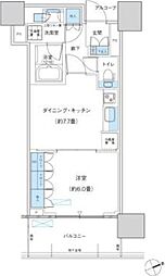 パークシティ柏の葉キャンパスザ・ゲートタワーウエスト 1DKの間取図画像