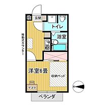 ホワイトプラムVII 0203 ｜ 岡山県津山市北園町（賃貸アパート1K・2階・21.53㎡） その2