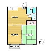 シャトレー1 0202 ｜ 岡山県津山市川崎（賃貸アパート2K・2階・36.72㎡） その2