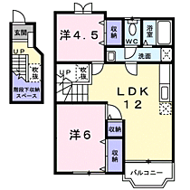 クレストールＲＹＵ　Ｂ 202 ｜ 岡山県津山市総社（賃貸アパート2LDK・2階・58.53㎡） その2